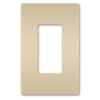 PLACA DE PARED RADIANT , 1 GANG, SIN TORNILLOS,  BLANCA ALMENDRA
