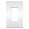 PLACA DE PARED RADIANT , 1 GANG, SIN TORNILLOS,  BLANCA