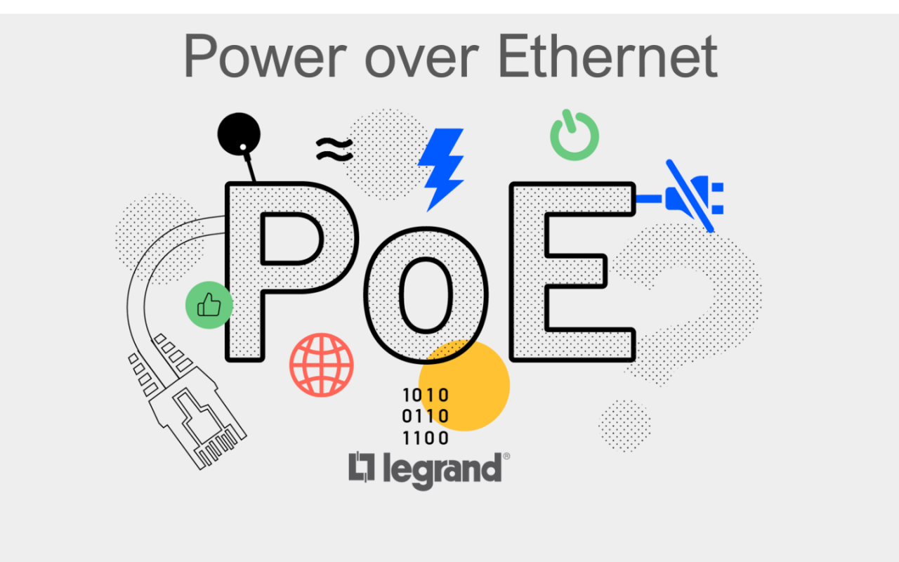 Academia Legrand - Potencia sobre cables de datos (PoE)